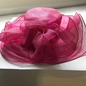 Pink Derby Hat